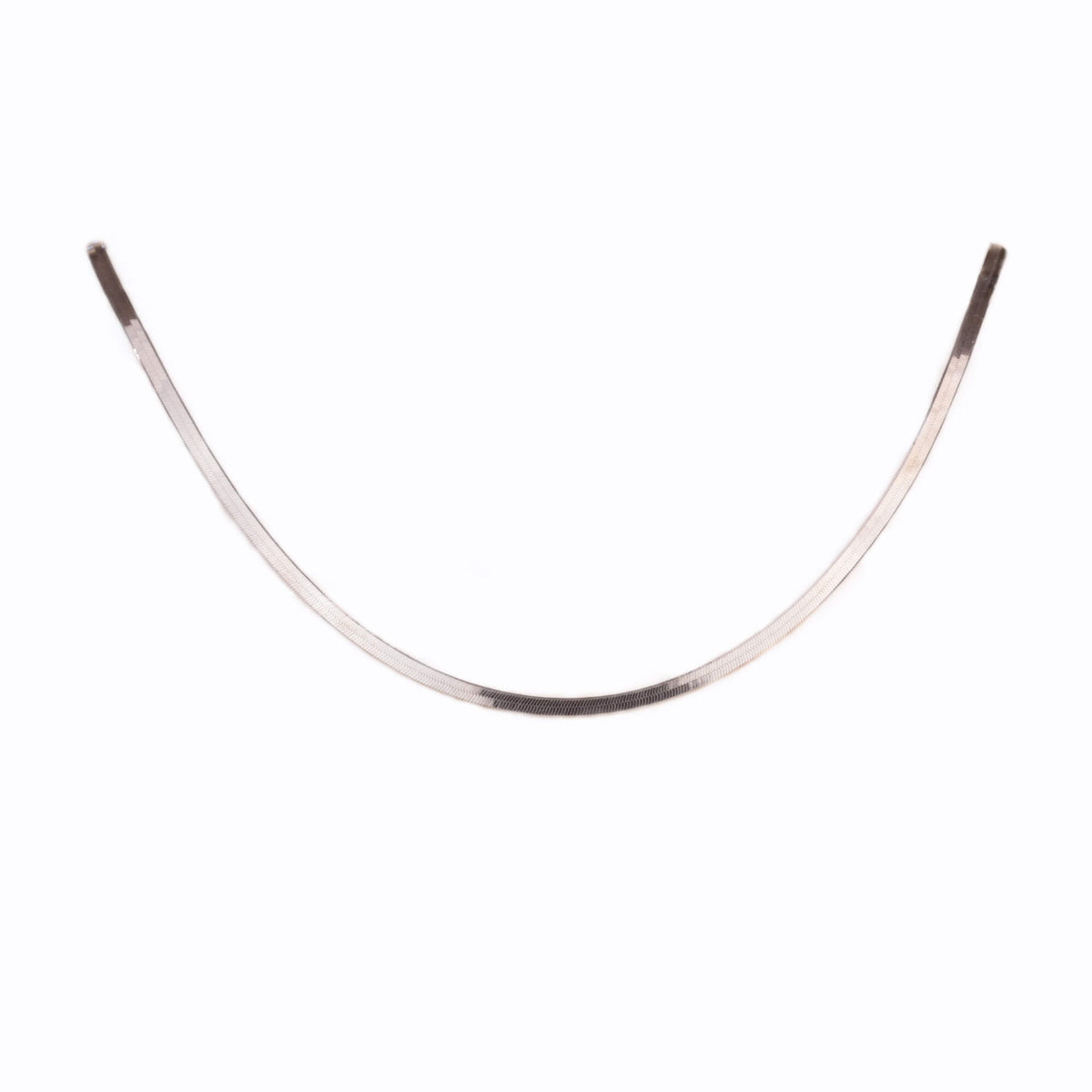 İtalyan Ezme Silver Gümüş Zincir (45 cm)