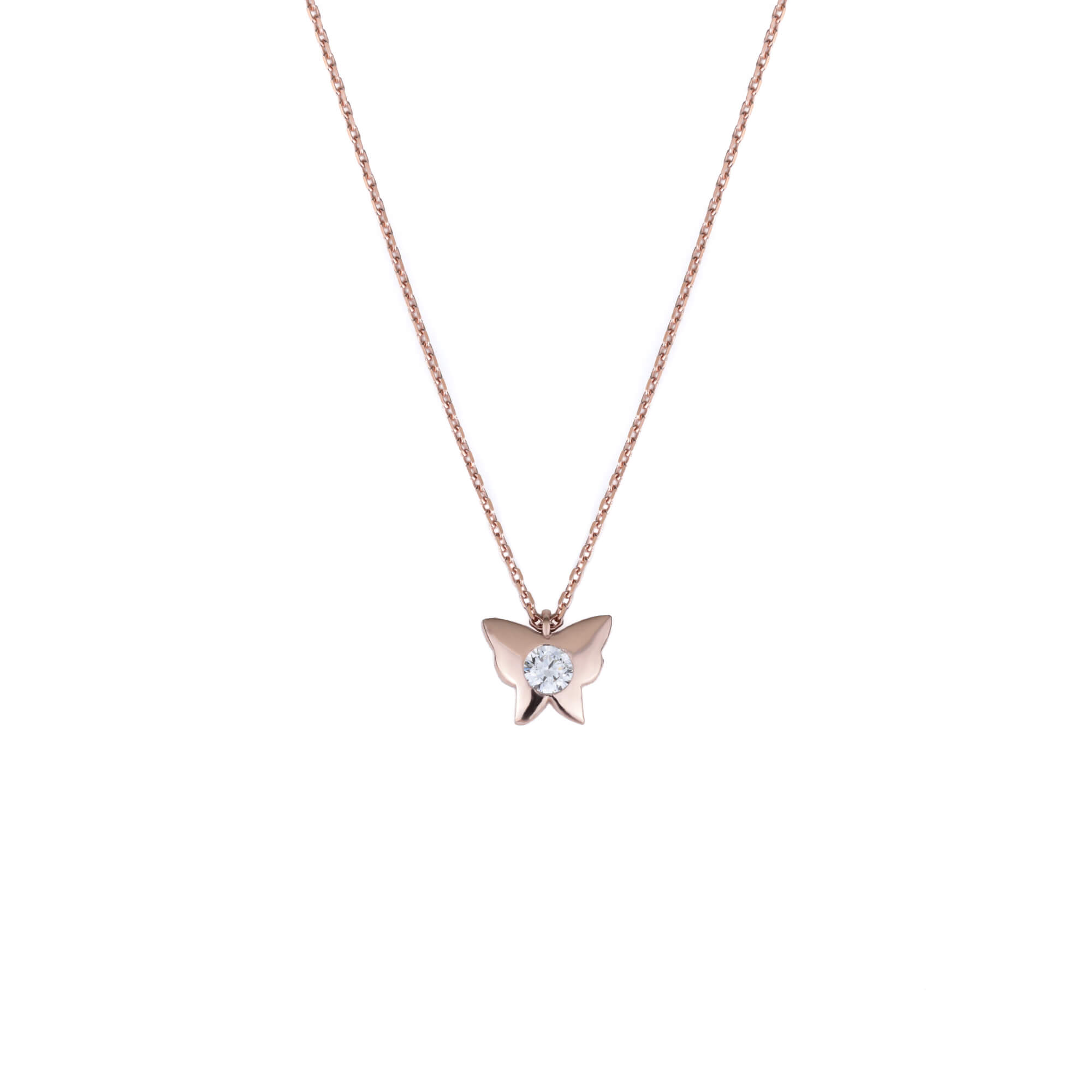 Kelebek Figürlü Zirkon Taşlı Minimal Gümüş Kolye Kelebek Figürlü Zirkon Taşlı Minimal Gümüş Kolye