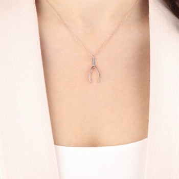 Lades Kemiği Figürlü Firuze Taşlı Gümüş Kolye