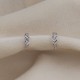 Baget Taşlı Mini Halka Gümüş Küpe (1.2 cm) Baget Taşlı Mini Halka Gümüş Küpe (1.2 cm)