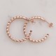 Taşlı Zincir Rose Yarım Halka Gümüş Küpe (3 cm) Taşlı Zincir Rose Yarım Halka Gümüş Küpe (3 cm)