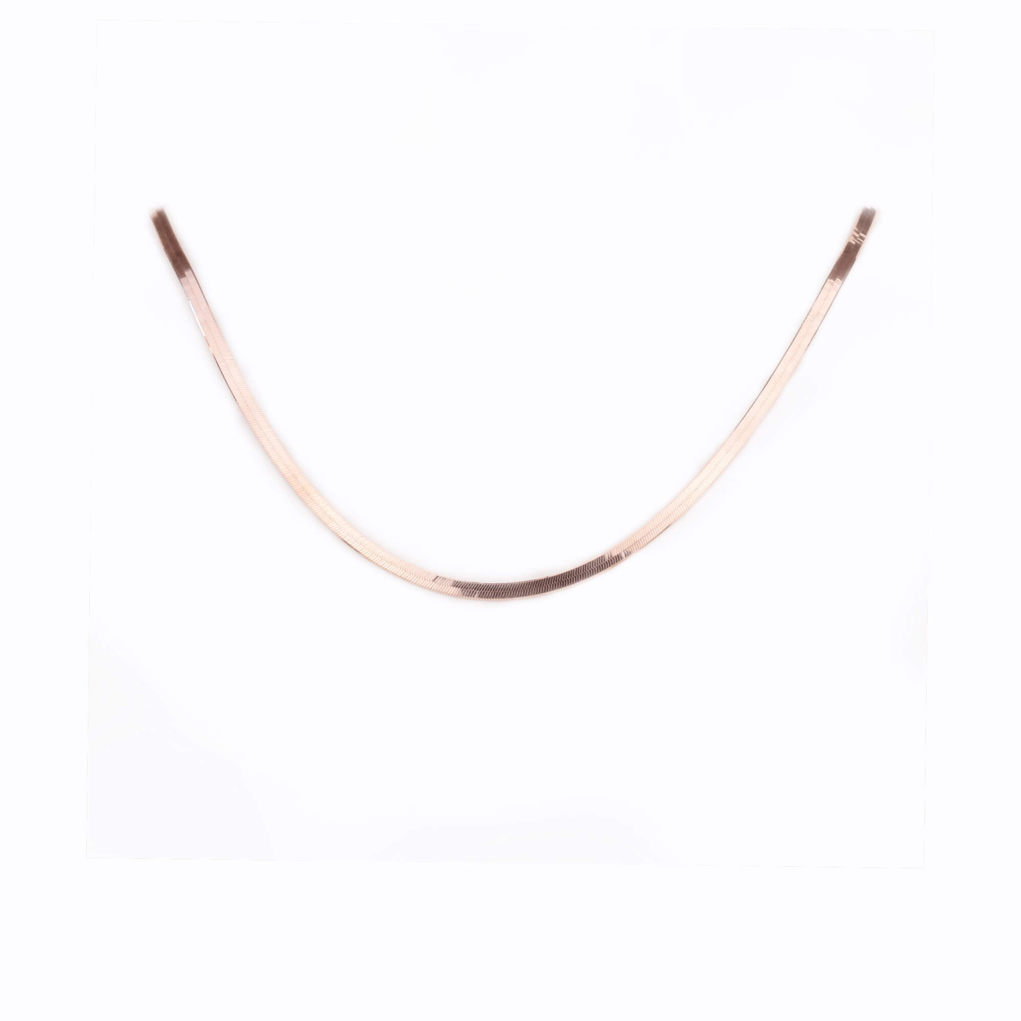 İtalyan Ezme Rose Gümüş Zincir (40 cm) İtalyan Ezme Rose Gümüş Zincir (40 cm)